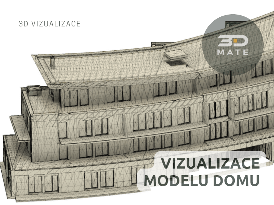3D vizualizace modelu domu v Ostravici - 3D MATE